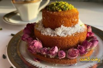 کیک هل و گلاب