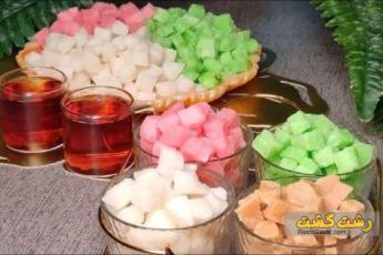 قند طعم دار رنگی