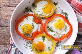 غذاهای متنوع با فلفل دلمه ای