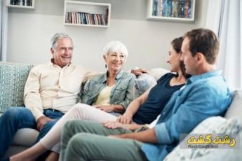 صمیمت مرد با خانواده اش